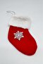 Christmas Pine Ornament Socks Red 18cm - 6