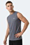 Hazzar I Men's Sleeveless Dark Gray T-Shirt - 5