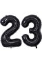 Black 23 Number Foil Balloon