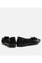 Women's Leather Black Ballerinas - 5