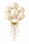 Chrome Balloon White Gold 10 Pcs