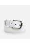 Men's Leather White Belt - 3