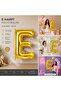 Letter E Foil Balloon Gold Color (100 cm) - 2