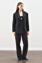 Oversized Cut Blazer Jacket Black - 4