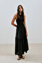 Embroidered Long Skirt Black - 3