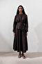 Linen Wide Piece Skirt Bitter Brown