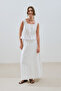 Embroidered Midi Skirt Ecru - 5