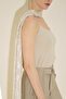 Tasseled Detailed Shawl Vanilla - 3
