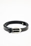 Antique Effect Leather Belt Brown - 5