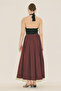 Zeya Piecewise Skirt Burgundy - 7