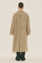 Malene Buttoned Trench Coat Mink - 8