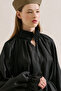 Gi̇peli̇ Linen Balloon Sleeve Blush Black - 8