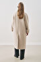 Bouchle Wide Collar Coat Mink - 8
