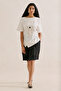 Linen Asymmetric Blouse Ecru - 4