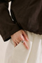 Hare Stone Ring Silver
