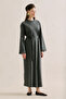 Embroidered Comfortable Dress Dark Green - 7
