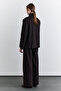 Classic Pleated Fabric Pants Brown - 7