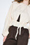 Short Bluz with Binding Details Vanilla - 4