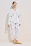 Pleated Waist Design Shirt White - 4