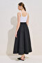 Skirt Formed Striped Pants Black - 6