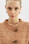 Wide Buttoned Knitted Cardigan Tile - 5