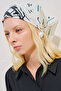 Cotton Patterned Square Scarf Cecily - 3
