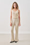 Flying Rubber Knit Tunic Beige - 2