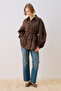 Celia Wide Sleeve Shirt Brown - 4