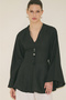 100% Linen Volume Tunic Black - 3