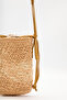 Wicker Mini Basket Bag Beige - 5