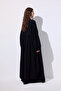 Muslin Buttoned Casual Dress Black - 6