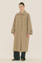 Malene Buttoned Trench Coat Mink - 6