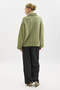 Wide Collar O Oversized Sweater Green - 8