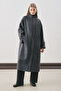 Rai Oversized Coat Dark Blue - 3
