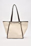 Canvas Tasseled City Bag Brown - 7