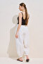 Balon Formlu Lace-Up Pants Ecru - 7