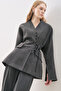 Aroa Tie-Up Jacket Anthracite