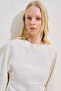 Linen Asymmetric Long Sleeve Blouse Beige - 4