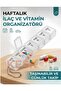 Weekly Medicine and Vitamin Organizer – 7-Day Pill Box |   Daily Divided, Portable