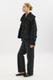 Buttoned Fur Coat Black - 8