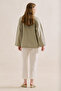 Linen Mixed Tunic with Binding Design, Sand Color - 5