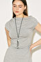 Easy Sleeveless Ruched Blouse Gray Melange - 4