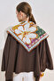 Cotton Patterned Square Scarf Carmen - 3