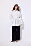 MUSLIN EMBROIDERED SHIRT Ecru - 4