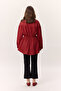 Tunic with Ruched Tie-Up Detail Red - 8