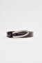 İnce D Patterned Ke Belt Brown - 2