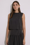 Modal Sleeveless Short Blouse Anthracite - 4