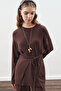 Beli̇ Bağlama Designed Blouse Aci Brown - 4