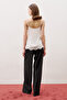 Lace Strapped Blouse Ecru - 4