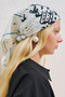 Cotton Patterned Square Scarf Cecily - 4